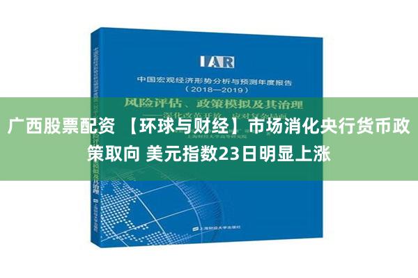 广西股票配资 【环球与财经】市场消化央行货币政策取向 美元指数23日明显上涨